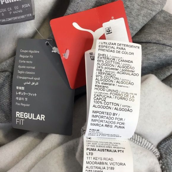 New Puma Essentials Fleece Hoody Pullover  Gray - Picture 4 of 8